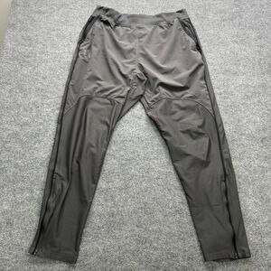 Under Armour Track Pants Men's Size XL Black Fitted Joggers Zip Ankle Athletic